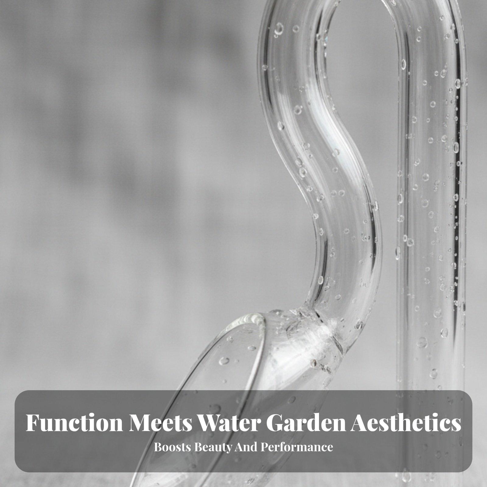 Aquarium Planted Tank Filter - ガラス製リリーパイプ水槽表面スキマー吸水口・排水口継手（キャニスターフィルター付き水草水槽用）