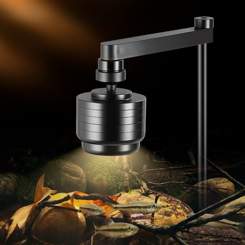 Aquarium Plant Light - 水槽ライト LED 3 色防水調整可能な水族館ランプクリップオン水生植物金魚鉢ランプ養魚照明