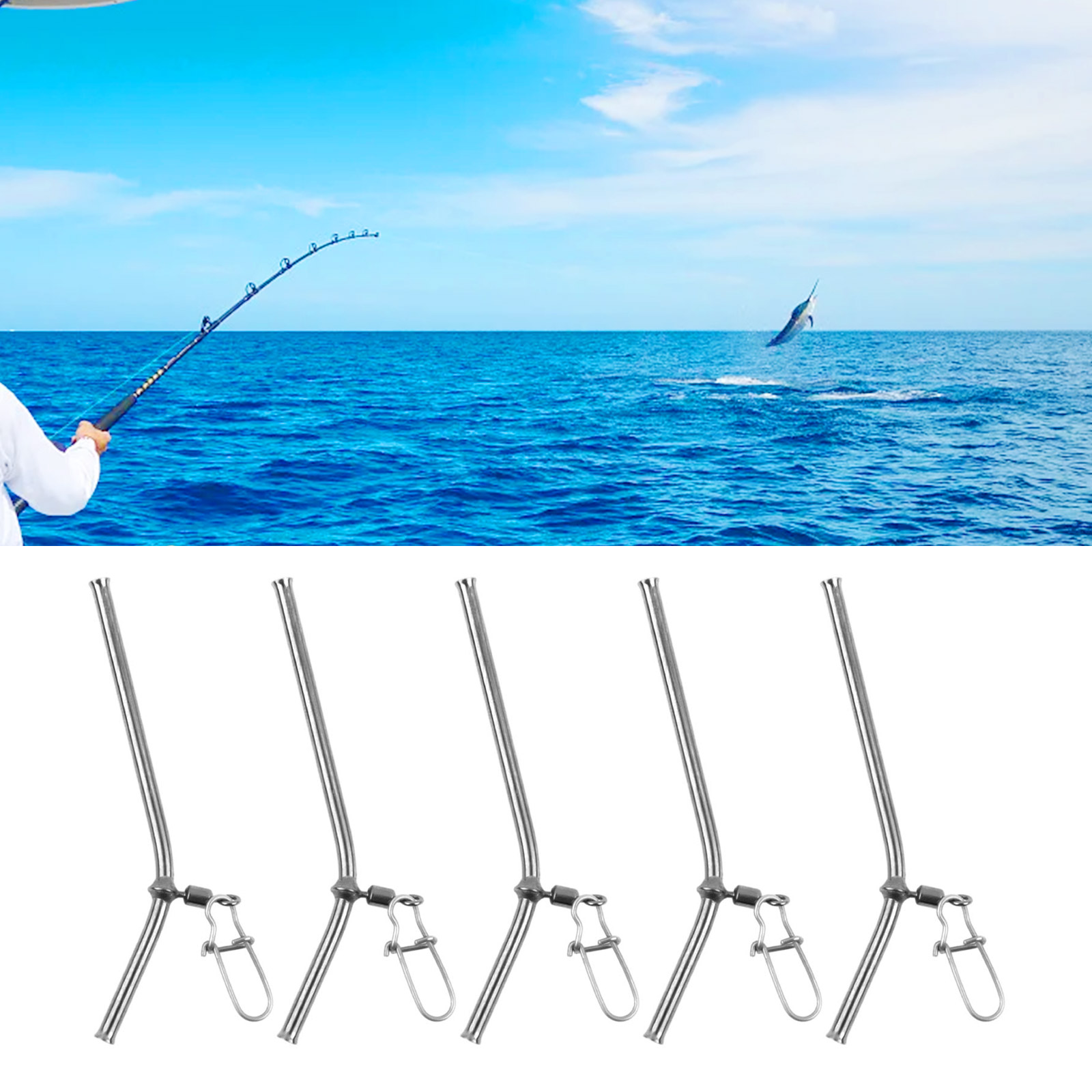 Aquarium Fertilizer - 真ちゅう製のチューブ釣り道具,もつれ防止フィーダー,ブーム,バランスコネクタ,魚のアクセサリー,小さなスタイル,5個,7 cm, 9cm, 5個