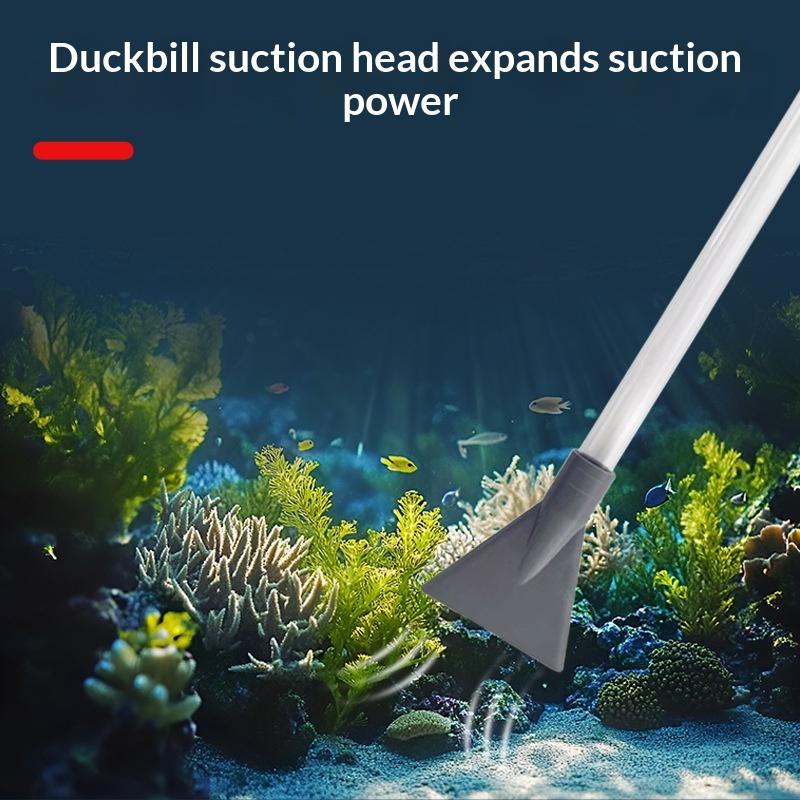 Planted Aquarium Cleaning - 漏れ防止機能付き水槽サイフォン式水換えポンプ、家庭用水槽の定期的な清掃と水換え用真空砂利クリーナーポンプ