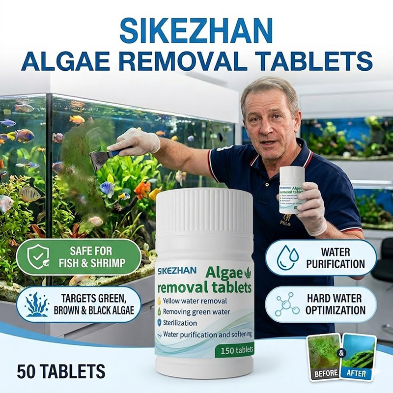 Planted Aquarium Algae Control - 高速藻類除去タブレット水槽浄水器クリーニングブロック水生植物に安全魚水槽クリアコントロール 150 個