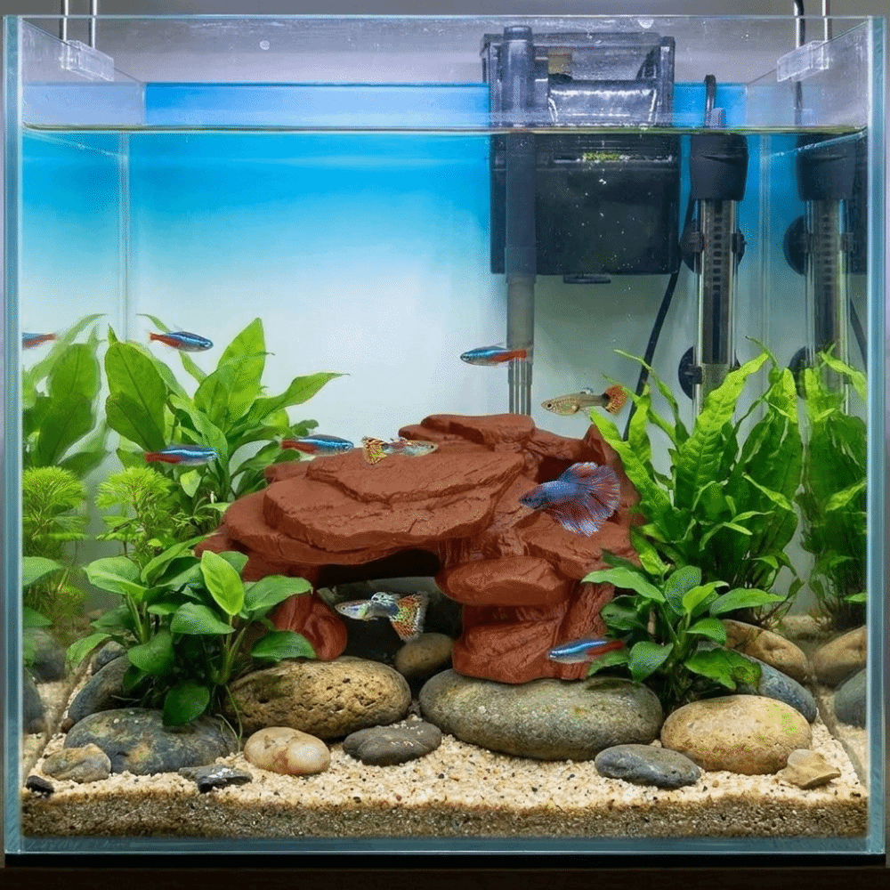 3Dプリント製水槽用岩飾り、リアルな質感の模擬岩、水槽用魚の - Aquarium Driftwood のレビューと価格