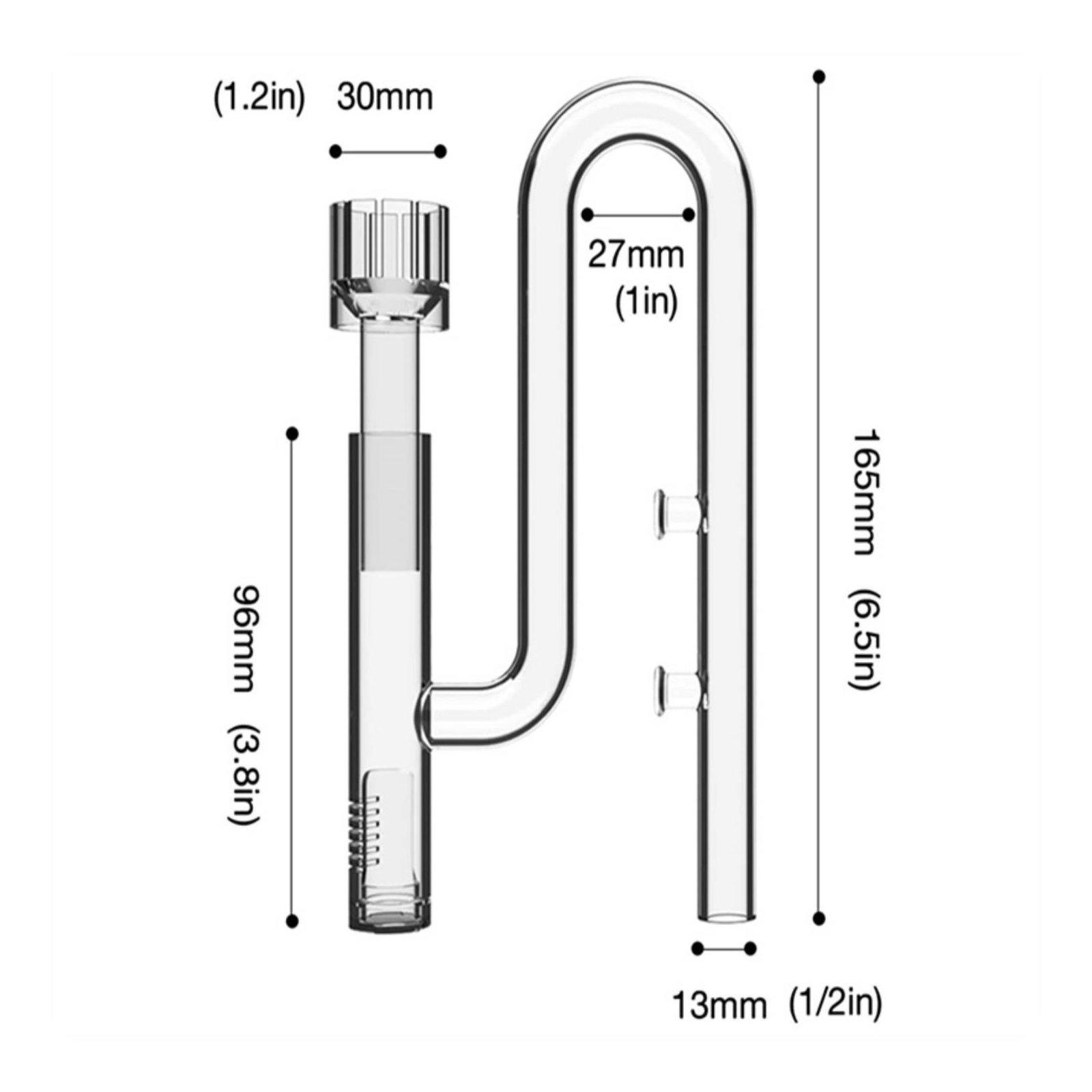 水槽用スカイマー。透明なホウケイ酸ガラス製パイプと、表面から - Aquarium Planted Tank Filter のレビューと価格