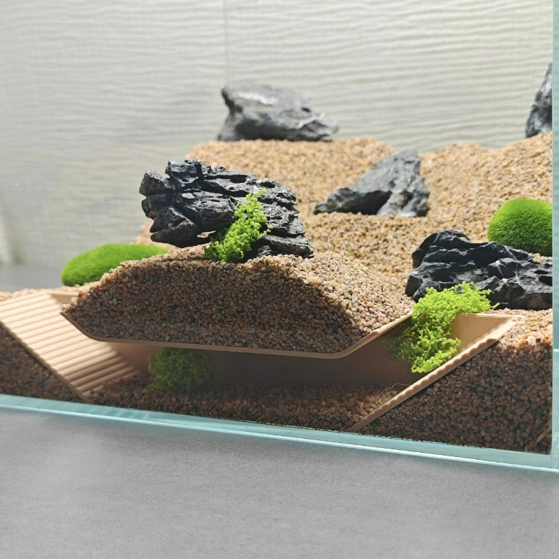 水族館の隠れ家シェルター、魚エビカニの繁殖孵化用の地下洞窟段 - Aquarium Driftwood のレビューと価格