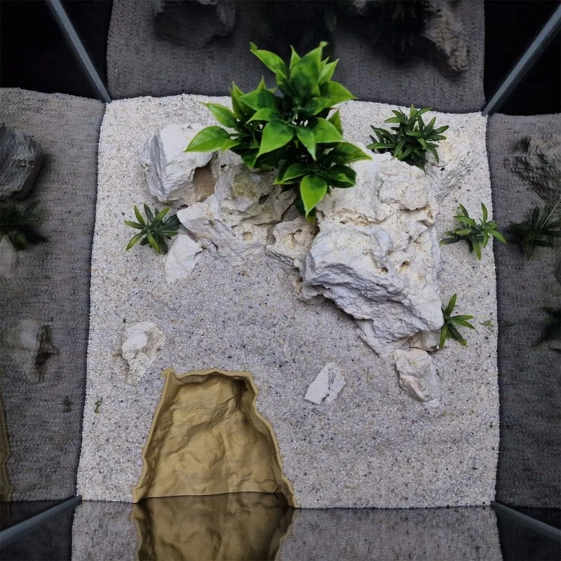 3Dプリントされた高精度な天然岩ペット用隠れ家 - ゲッコー - Aquarium Driftwood のレビューと価格