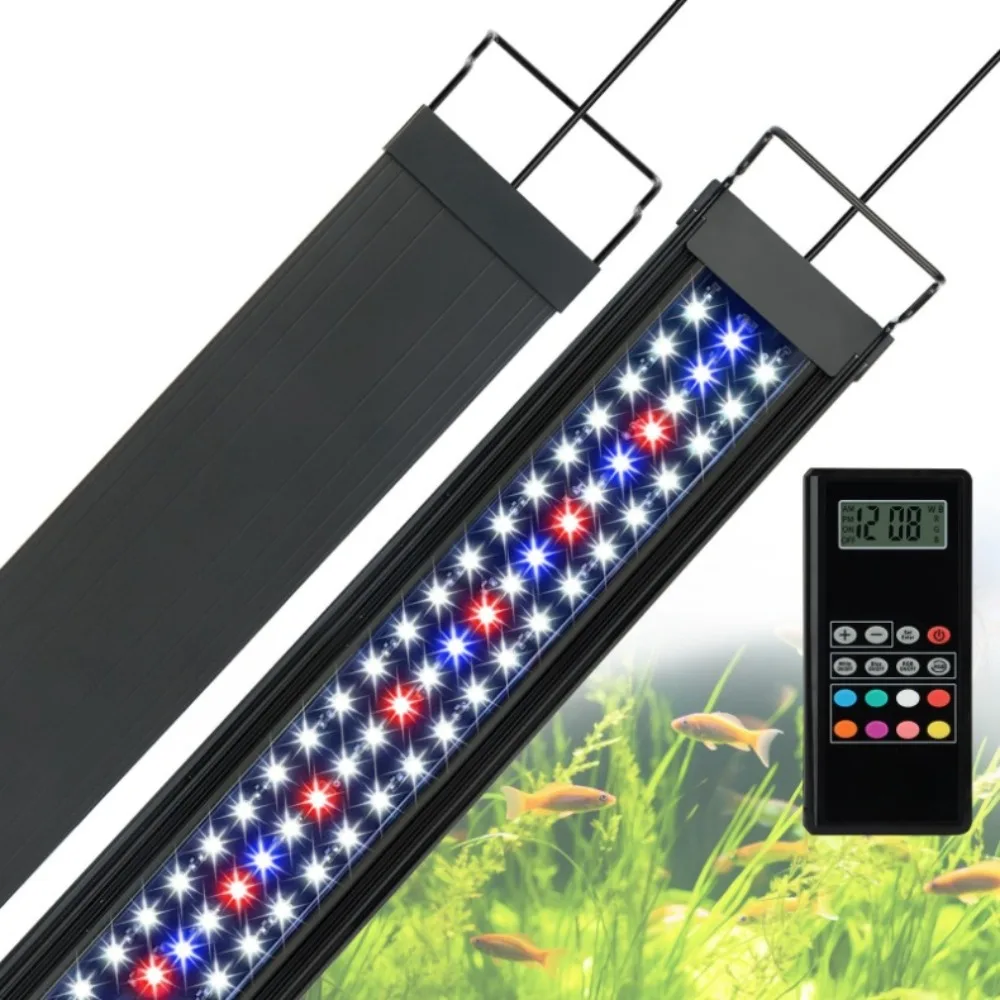 プログラム可能なLED水族館ライト、リモコン付きLED水槽ラ - Planted Aquarium Algae Control のレビューと価格