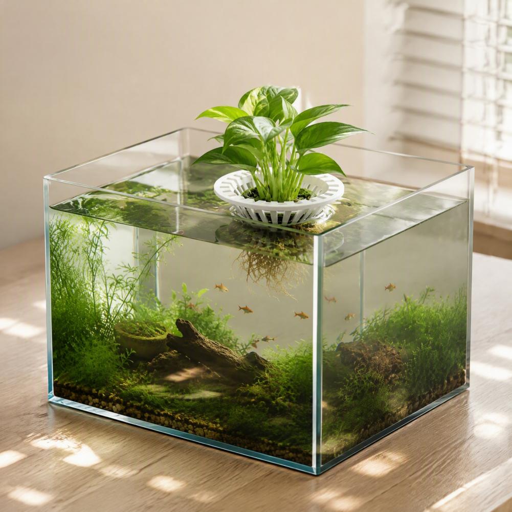 水槽用ハイドロポニックプランター 3Dプリント製フローティン - Aquarium Plant Holder のレビューと価格