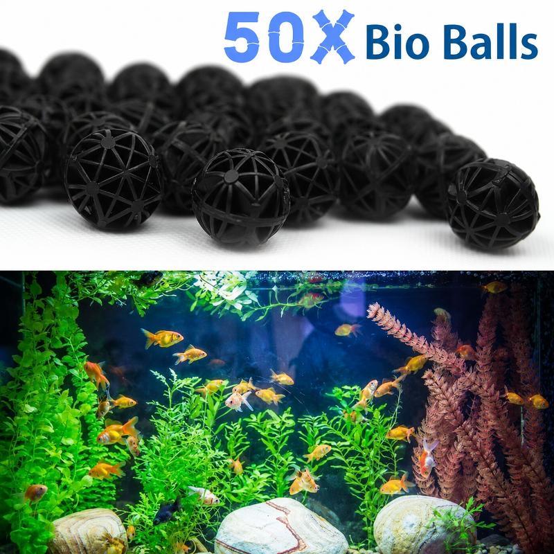 50個入り 16mm アクアリウム用バイオフィルターボール  - Planted Aquarium Cleaning のレビューと価格