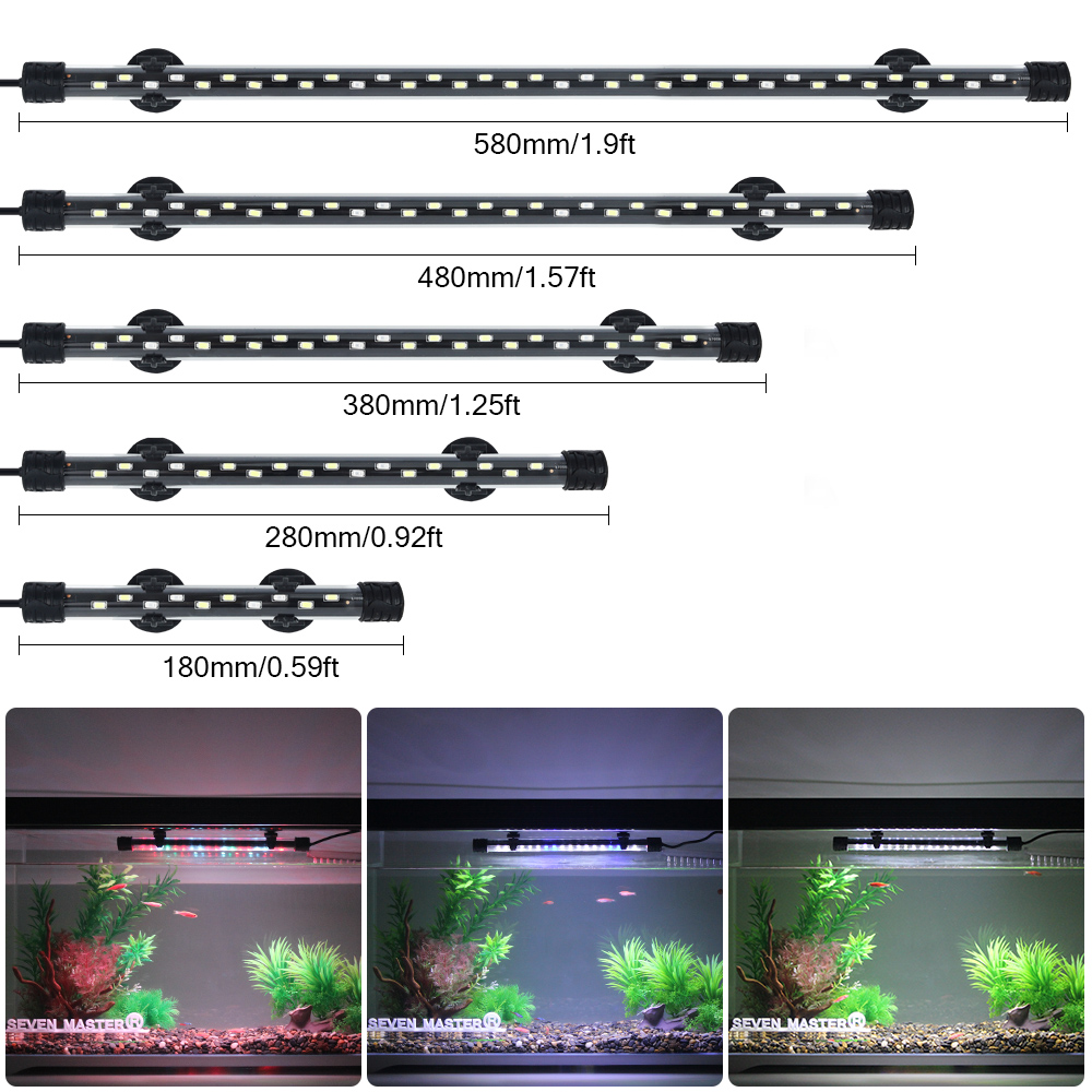 水族館ライト LED 植物成長ランプ防水水槽ライト 18-5 - Aquarium Plant Substrate のレビューと価格