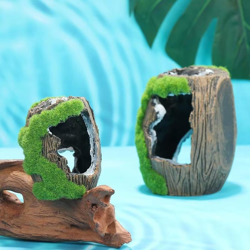 隠れ家のある洞窟型水槽、水槽装飾、魚の隠れ家、水槽用樹脂製オ - Aquarium Plants Live のレビューと価格