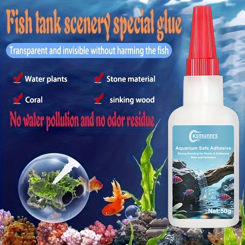 水槽用接着剤、速乾性モスと水草用接着剤、石、流木、水生植物、 - Aquarium Plant Substrate のレビューと価格