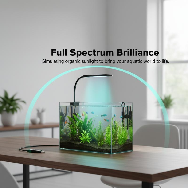 USB水槽クリップライトフレキシブルネックフルスペクトルLE - Aquarium Plant Light のレビューと価格