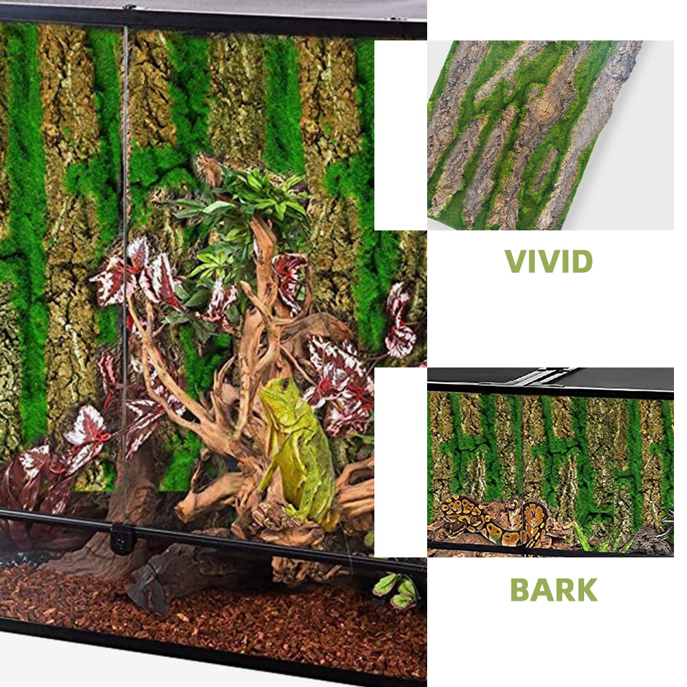 3D水槽背景ボード。木の皮や苔の質感を再現。軽量で、テラリウ - Aquarium Moss のレビューと価格
