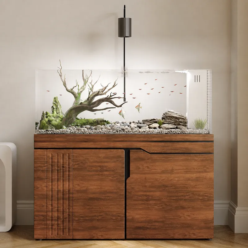 大型超白ガラス水槽、リビングルームの水槽造園、水生植物、蘭寿 - Aquarium Planted Tank Filter のレビューと価格