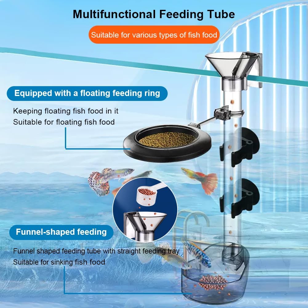 魚エビ給餌皿セット 魚フィーダーチューブキット 給餌リング付 - Aquarium Fertilizer のレビューと価格