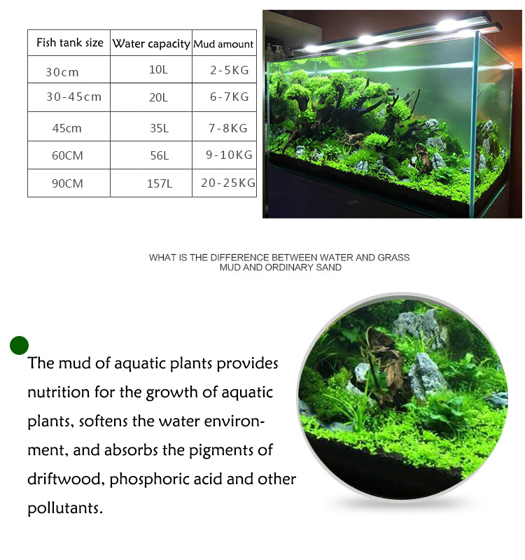 水族館植物の種子,水槽の素材,砂,土壌肥料,魚の手入れ,淡水 - Aquarium Plant Substrate のレビューと価格