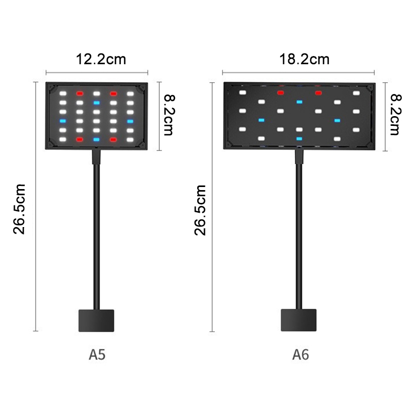 水族館 USB LED ライトフルスペクトル水生植物成長ラン - Aquarium Plant Light のレビューと価格