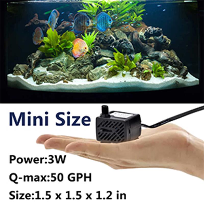 ミニ水槽ウォーターポンプ簡単設置取り外し可能クリーニング超静 - Planted Aquarium Cleaning のレビューと価格