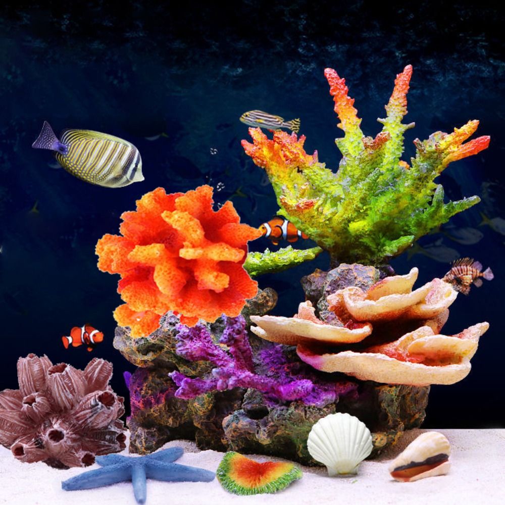 カラフルな 1 PC リアルな人工シミュレーション水中海サン - Aquarium Plant Substrate のレビューと価格