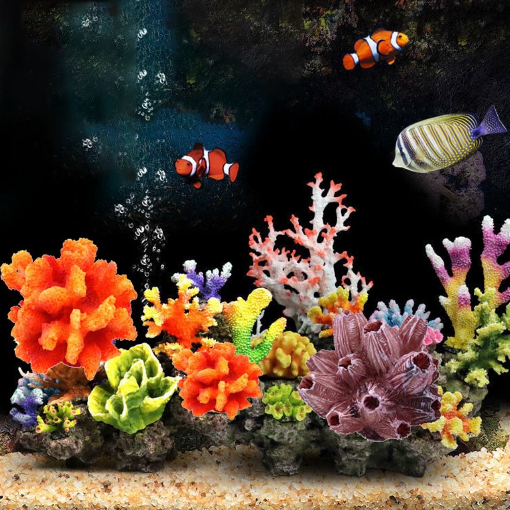 カラフルな 1 PC リアルな人工シミュレーション水中海サン - Aquarium Plant Substrate のレビューと価格