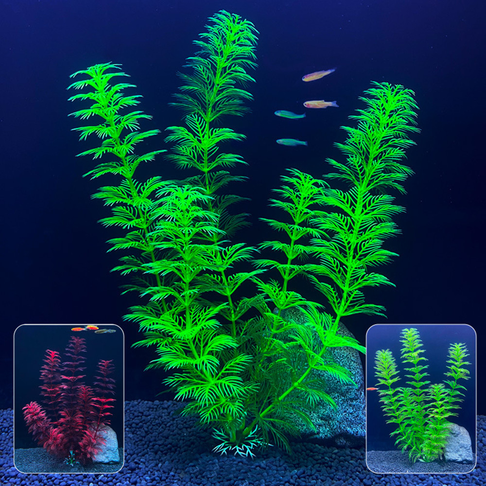 14cm - 30cm フェイク水槽植物 プラスチック製草  - Aquarium Plants Live のレビューと価格