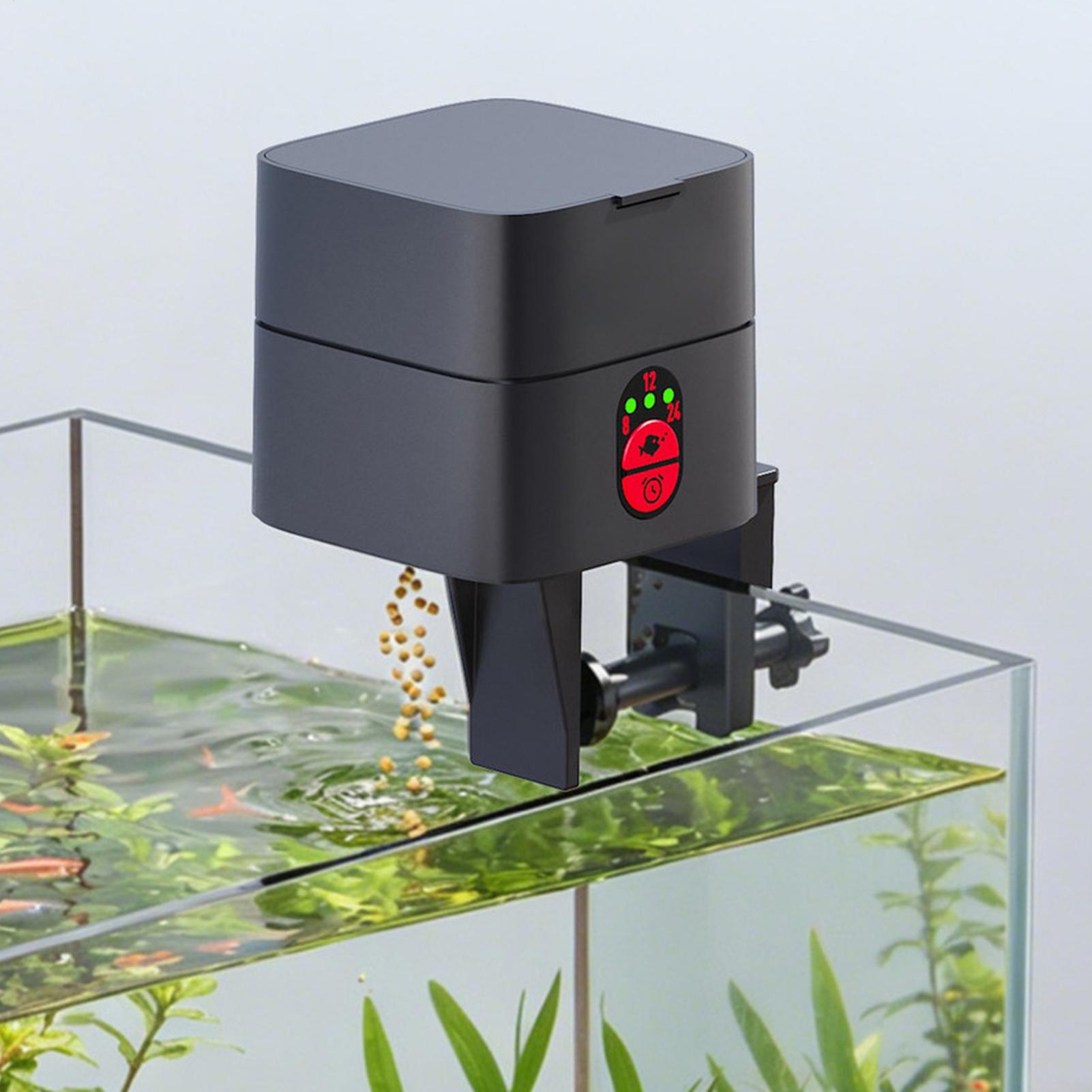 水槽用自動魚フィーダー 自動式Type-C充電式ディスペンサ - Aquarium Fertilizer のレビューと価格