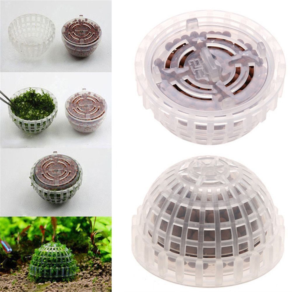 新しいプラスチック製サスペンションモスドーム半円形ホワイトマ - Aquarium Plants Live のレビューと価格